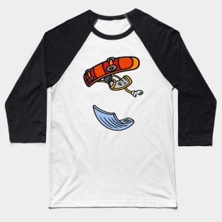 Cute cartoon skateboarding Baseball T-Shirt